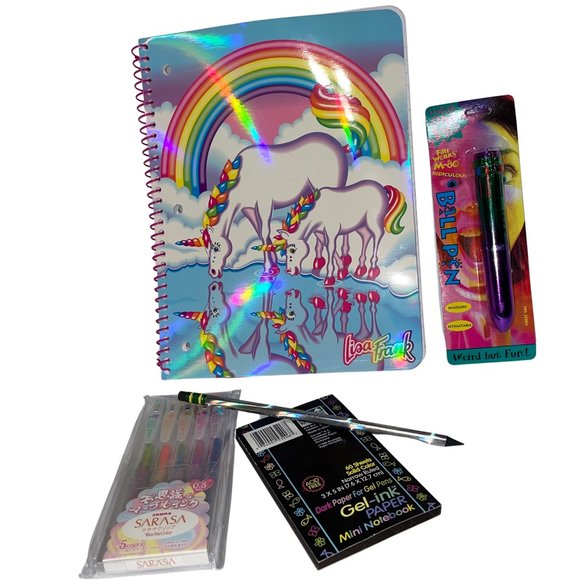 Lisa Frank Accessories 9s Baby Stationery Bundle Gel Ink Paper
